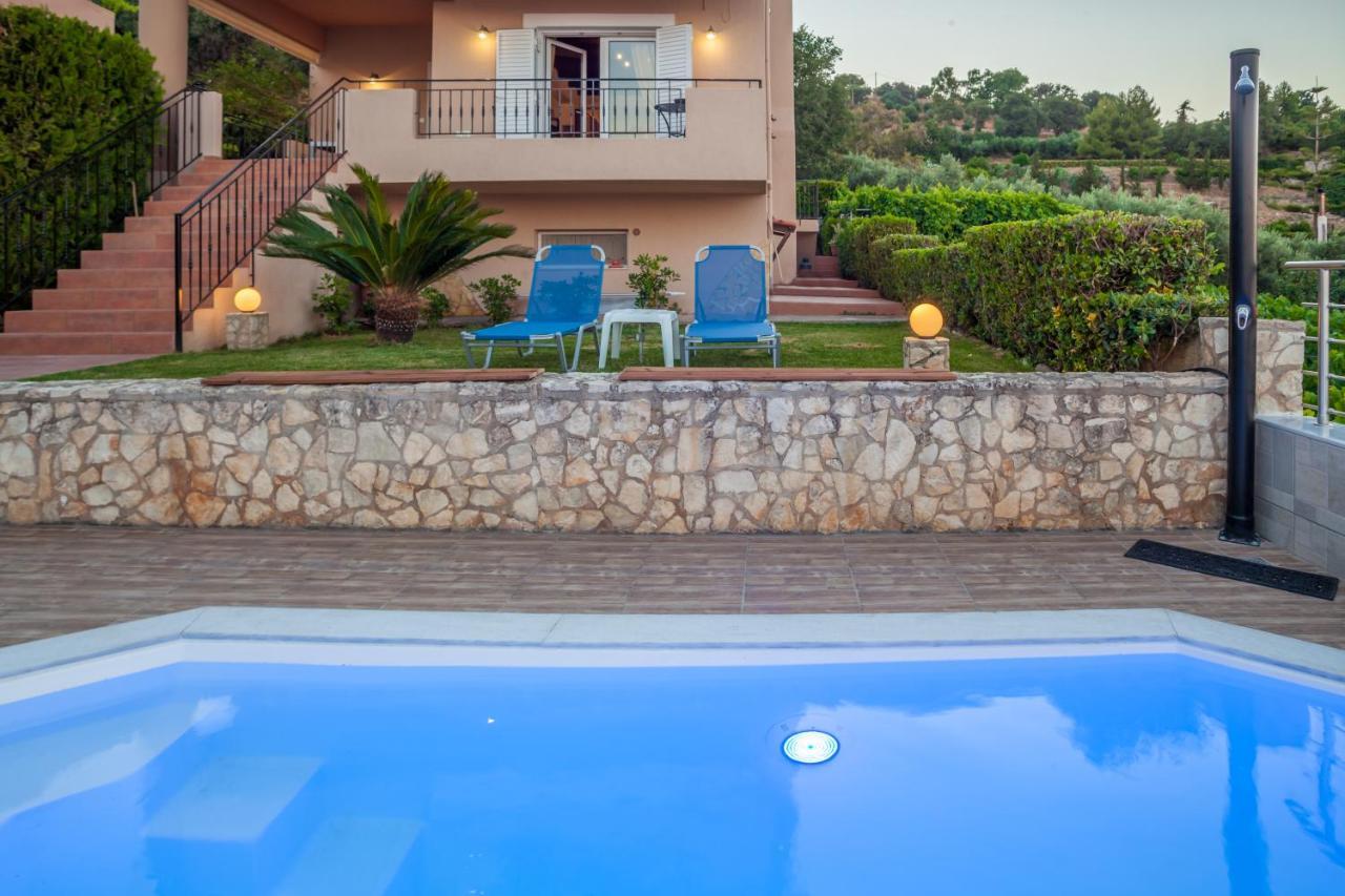Panorama Traditional House With Private Pool Rodhiá Dış mekan fotoğraf
